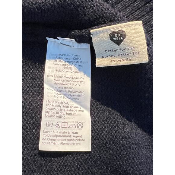 Madewell Sweater Dress Colorblock Turtleneck Wool Cozy Equestrian Fall Heritage - Picture 5 of 5